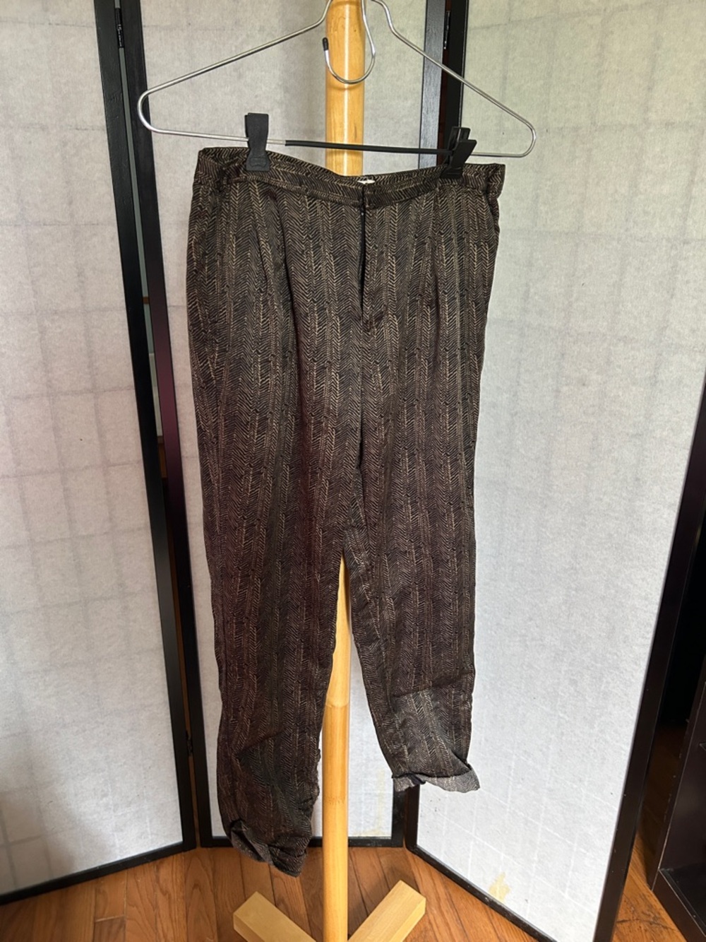 silence + noise black and Brown women’s Dress Pants